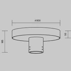 Парковый светильник Katto 3000К 30Вт IP 65 (Графит)