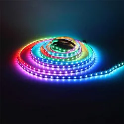Светодиодная лента LUX class, 5050, 60 led/m, V621 (RGB-SPI, WS2813, 5V, белый шлейф, IP33)
