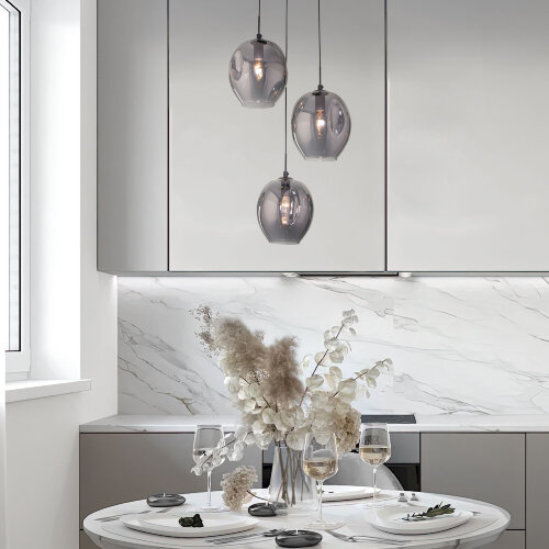 Подвесной светильник со стеклянными плафонами - Фото 4