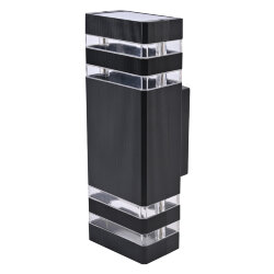 UUL-S18A 2x60W-E27 IP65 BLACK Светильник уличный, под две лампы Е27, Архитектурный накладной, Корпус черный, TM Uniel