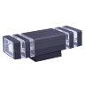 UUL-S18A 2x60W-E27 IP65 BLACK Светильник уличный, под две лампы Е27, Архитектурный накладной, Корпус черный, TM Uniel - фото 2