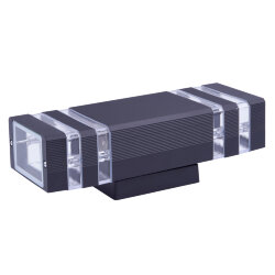 UUL-S18A 2x60W-E27 IP65 BLACK Светильник уличный, под две лампы Е27, Архитектурный накладной, Корпус черный, TM Uniel