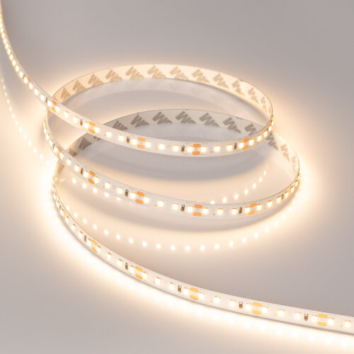 Светодиодная лента RT-A120-10mm 48V Warm3000 (9.6 W/m, IP20, 2835, 30m) (Arlight, Открытый) - фото 4