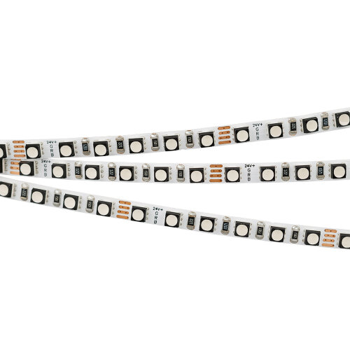 Светодиодная лента MINI-F120-5mm 24V RGB (8 W/m, IP20, 3535, 5m) (Arlight, узкая) - фото 2