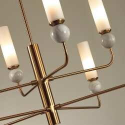 Люстра на штанге «ODEON LIGHT» 4359/8, серия: LOLLA (крепление на планке) - Светильники из мрамора