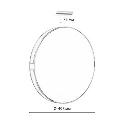 Настенно-потолочный светильник «Sonex» 7676/EL, серия: OTIGA WHITE (накладной) - -