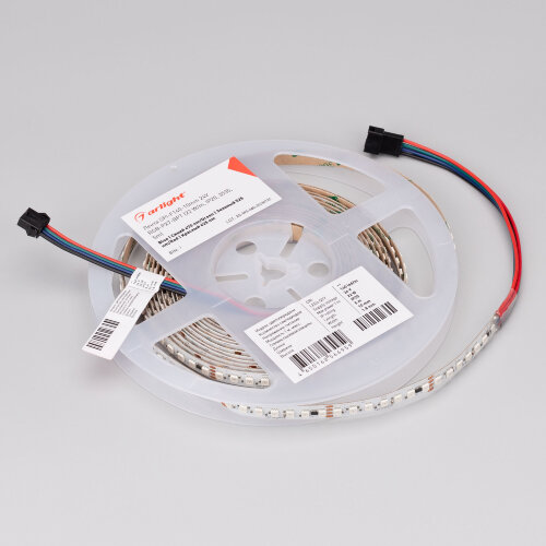 Светодиодная лента SPI-F140-10mm 24V RGB-PX7-BPT (22 W/m, IP20, 3535, 5m) (Arlight, бегущий огонь) - фото 4