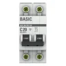 Выключатель автоматический модульный 2п C 20А 4.5кА ВА 47-29 Basic EKF mcb4729-2-20C - фото 2