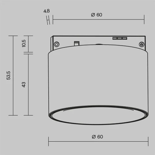 Трековый светильник Альфа С / Alfa S Levity 4000К 5Вт 36° (Черный) TR188-1-5W4K-M-BBS - фото 8