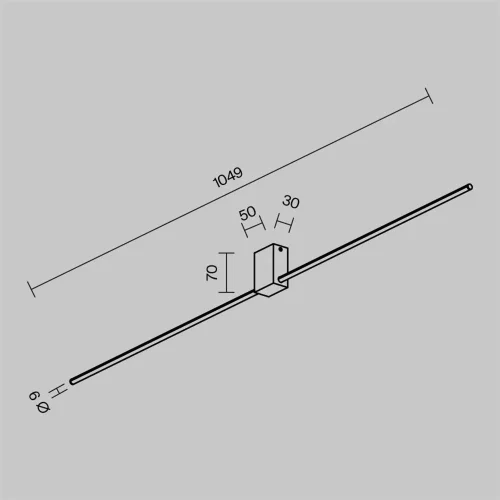Настенный светильник (бра) Pars 3000К 12Вт IP 20 (Черный) - фото 4