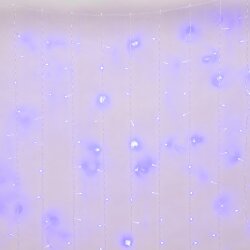 ULD-C3020-240-STK BLUE IP44 Занавес светодиодный со статическим свечением, 3х2м, Соединяемый, 240 светодиодов, Синий свет, Провод прозрачный, TM Uniel