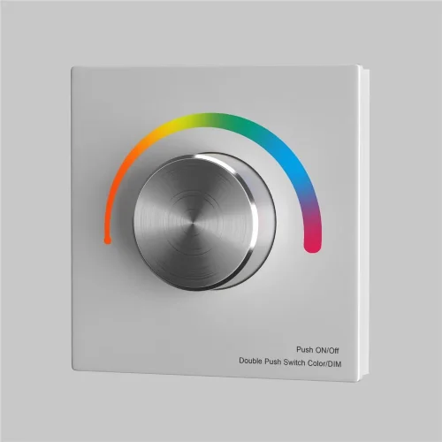 Роторная панель управления RF трехканальное 12-48VDC RGB (Белый) - фото 2