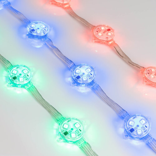 Модуль управляемый DMX-B3-D30 12V RGB (0.72W, IP68, 140 deg) (Arlight, Пластик, 3 года) - фото 1