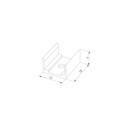 Клипса монтажная для силиконового профиля для светодиодной ленты (5 шт.) Clip LL-2-ALP027 - фото 2