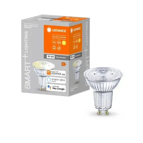 4.9W/2700K (=40W) GU10 SPOT Dim 45° 350Lm 20000h d50x55mm - Светодиодная лампа с управлением по Wi-Fi LEDVANCE. Фото 2