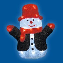 ULD-M2730-024-STA WHITE IP20 SNOWMAN Фигура светодиодная Снеговик, 24 светодиода, 27x17x30 см, цвет свечения-белый, IP20.