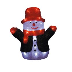 ULD-M2730-024-STA WHITE IP20 SNOWMAN Фигура светодиодная Снеговик, 24 светодиода, 27x17x30 см, цвет свечения-белый, IP20.