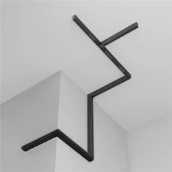 Шинопровод 2 м Exility встраиваемый под ГКЛ 9,5мм,черный (Черный)