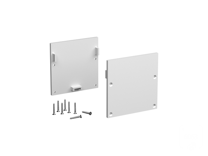 Заглушки для профиля LINE 5050 Silver - фото 1