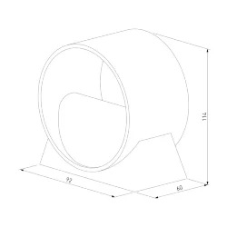 Coneto LED черный Настенный светодиодный светильник MRL LED 1045 чёрный