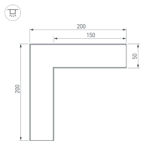 Угол SL-LINE-5035 (Arlight, Металл) - фото 3