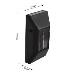USL-F-154-PT120 NEWYORK Cветильник настенный на солнечной батарее, 6 светодиодов, Белый свет, 1xАА Ni-Mh аккумулятор в-к, IP44, TM Uniel