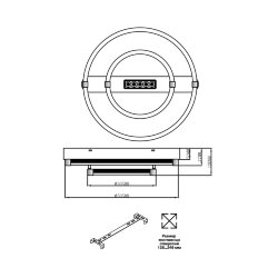 Потолочный светильник «Sonex» 7665/55LR, серия: TRECKY (крепление на планке) - Дополнительный свет (трэк)
