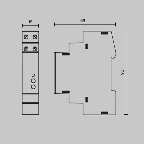 Диммер DALI DT6 TRIAC 230В DIN 400Вт (Белый) 721018 - фото 3