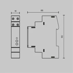 Диммер DALI DT6 TRIAC 230В DIN 400Вт (Белый) 721018