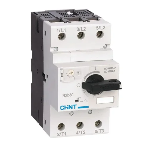 Выключатель автоматический для защиты двигателя 63-80А NS2-80 с поворотн. ручкой (R) CHINT 279725 - фото