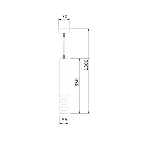Подвесной светильник DLN003 MR16 черный матовый - фото 4