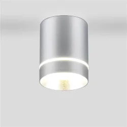 Накладной потолочный  светодиодный светильник DLR021 9W 4200K хром матовый (037519)