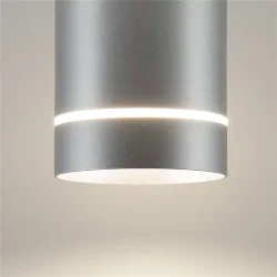 Накладной потолочный  светодиодный светильник DLR021 9W 4200K хром матовый (037519)