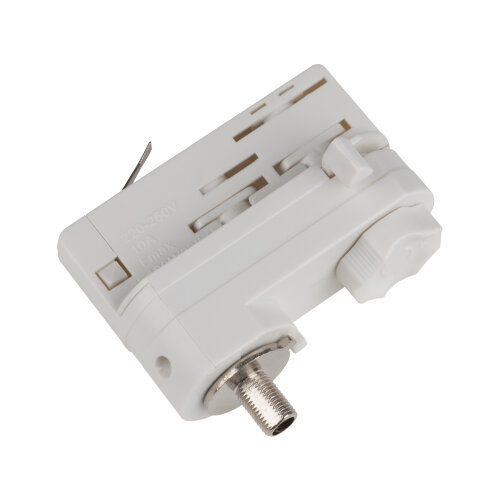 UBX-A61 WHITE 1 POLYBAG Адаптер для трехфазного шинопровода, Цвет-белый, Упаковка-полиэтиленовый пакет. - фото 1