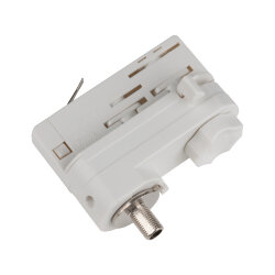 UBX-A61 WHITE 1 POLYBAG Адаптер для трехфазного шинопровода, Цвет-белый, Упаковка-полиэтиленовый пакет.