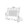 ULF-F52B-400W-6500K IP65 200-240V GREY Прожектор светодиодный, Дневной свет 6500K, Угол 60 градусов, Корпус серый, TM Uniel - фото 3