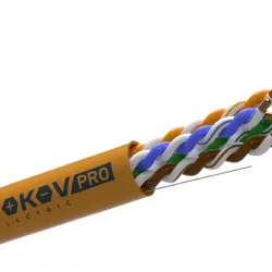 Кабель витая пара U/UTP 4х2х23AWG(0.57мм) кат.6 ZH нг(А)-HF (LSZH) indoor 305м (м) PRO TOKOV ELECTRIC TKP-C06-U42-6-RU-LSZH