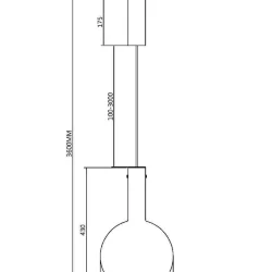 Подвесной светильник Nebula 3000К 6Вт (Черный)