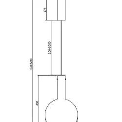 Подвесной светильник Туманность / Nebula 3000К 6Вт (Черный) MOD182PL-L6B3K