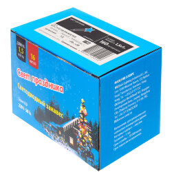 ULD-C1510-160-DTA BLUE IP20 Занавес светодиодный с контроллером, 1.5х1м, 160 светодиодов, Синий свет, Провод прозрачный.