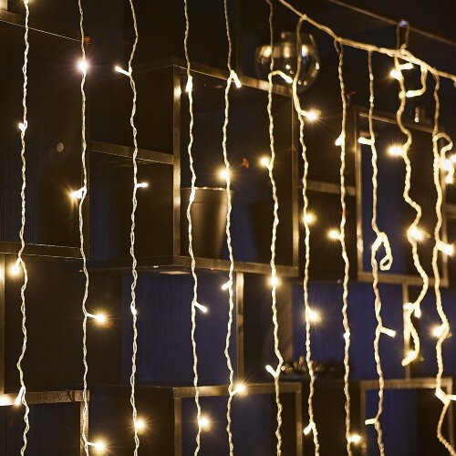 ULD-C3020-160-DTA WARM WHITE IP20 Занавес светодиодный, 3х2м, 160 светодиодов, Теплый белый свет, Провод прозрачный, TM Uniel - фото 4