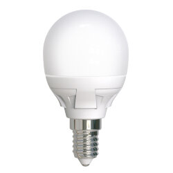 LED-G45 7W-6500K-E14-FR PLP01WH Лампа светодиодная, Форма шар, матовая, Серия ЯРКАЯ, Дневной белый свет 6500K