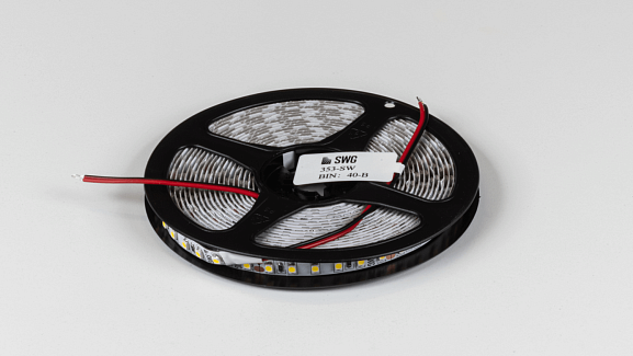 Светодиодная лента 3528, 120 LED/м, 9,6 Вт/м, 24В , IP20, Цвет: Нейтральный белый, SWG3120-24-9.6-NW-M. Фото 3