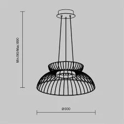 Подвесной светильник Freya FR5398PL-L6B (Черный)