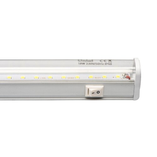 ULI-P10-18W-SPFR IP40 SILVER Светильник для растений светодиодный линейный, 560мм, выкл, на корпусе, Спектр для фотосинтеза, TM Uniel - фото 2