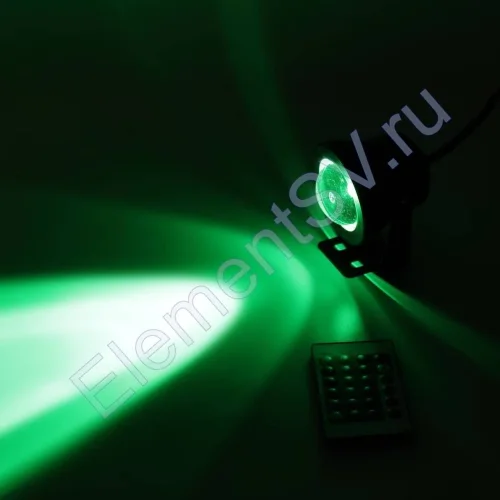 Светодиодный прожектор RB10RGB+IR REM CONTROL V17 (10W, 220V, RGB) - фото 5.