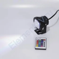 Светодиодный прожектор RB10RGB+IR REM CONTROL V17 (10W, 220V, RGB)