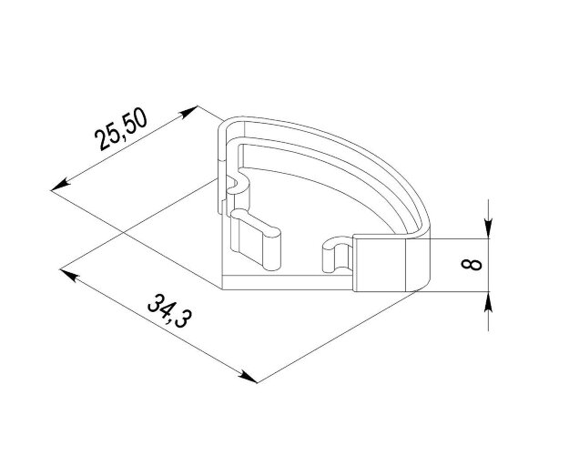 Заглушка круг универсальная LSU-1515-M31 - фото 2