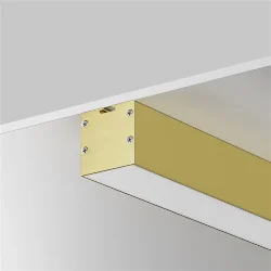 Комплект заглушек (для профиля 35×35) 2 шт., ALM-3535BT-BR-EC 642039 (Латунь)