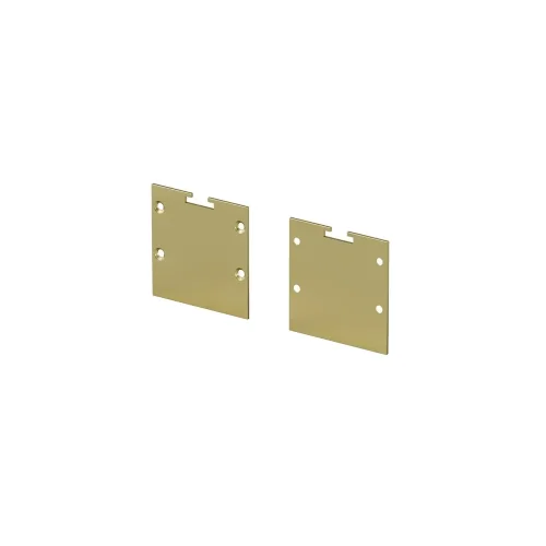 Комплект заглушек (для профиля 35x35) 2 шт., ALM-3535BT-BR-EC 642039 (Латунь) 642039 - фото